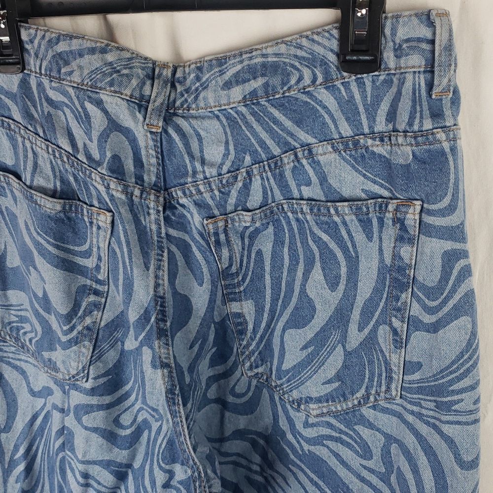 Divided H&M Women's 10 Swirl Blue Jeans - Picture 14 of 15